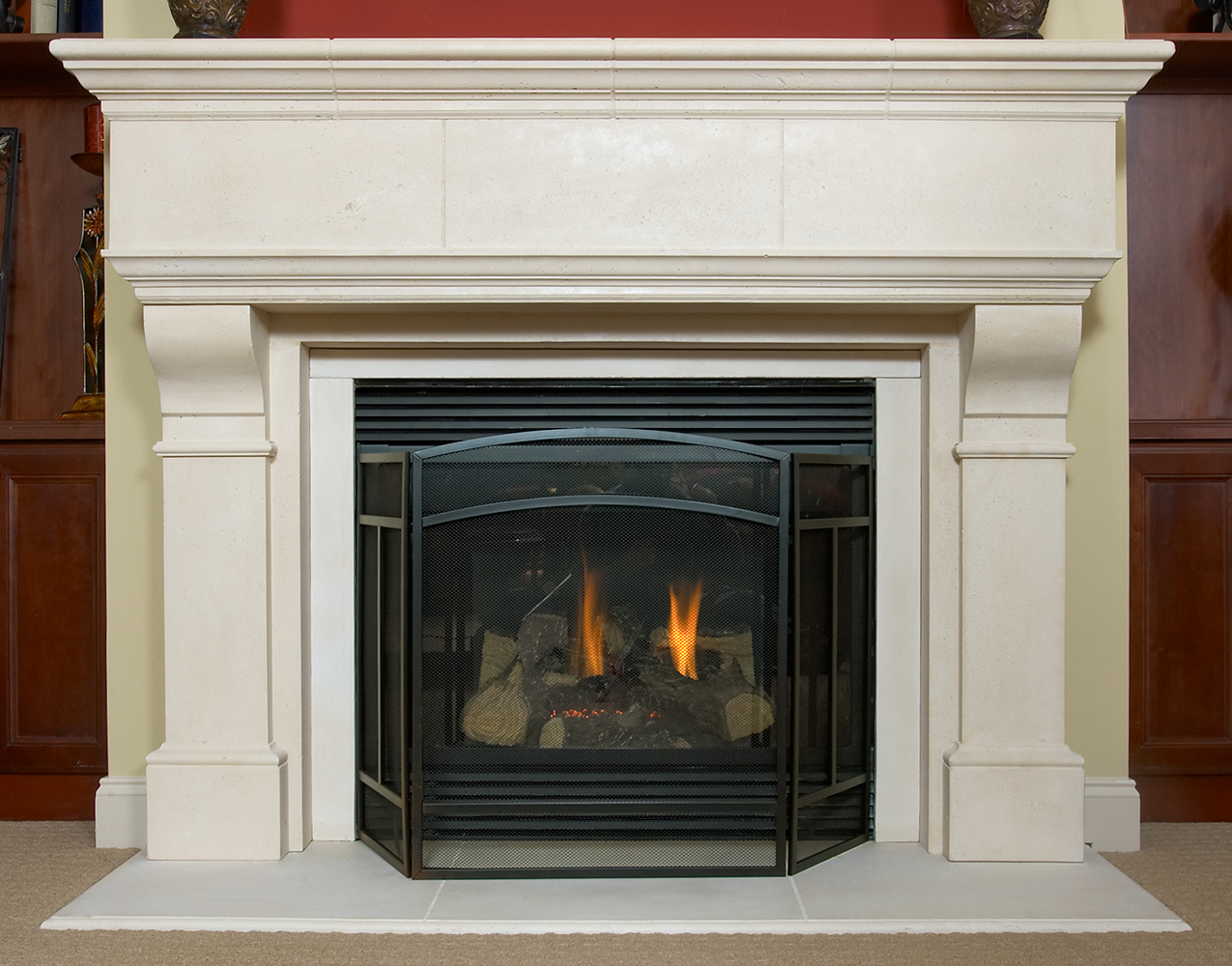 Kirkwood Plaster Fireplace Mantel - Image