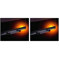 Lennox - 12M23 & 12M23 - Solid Ribbed Doors (Set) - Black