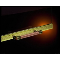 Lennox - 12M24 43LBF-BB - Solid Ribbed Doors - Brass