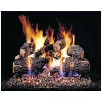 Peterson 18" Charred Oak complete log set with G45 burner & Safety Pilot Kit - Natural