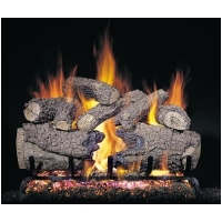 Peterson 18" Charred Forest Oak complete log set with G45 burner for Propane