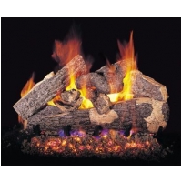 Peterson 24" Rugged Split Oak complete log set with G45 burner for Propane