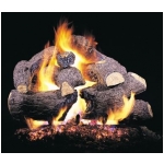Peterson 18" Charred Royal English Oak complete log set with G45 burner for Propane