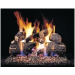 Peterson 18" Charred Oak complete log set with G45 burner & Safety Pilot Kit - Natural