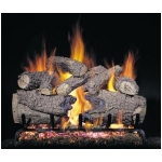 Peterson 18" Charred Forest Oak complete log set with G45 burner for Propane