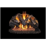 Peterson 24" Charred Majestic Oak complete log set with G45 buner and SPK-26 manual Safety Pilot Kit - Natural