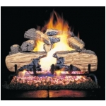 Peterson 18" Charred Split complete log set with G45 burner for Propane