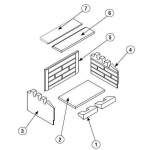 Lennox - PR-SR2202G - Left Ash Lip Refractory