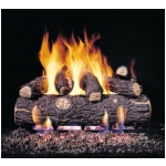 Peterson 24" Golden Oak Designer Plus complete log set with G45 burner for See-Thru installation - Propane (LP)
