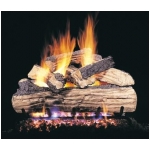 Peterson 24" Split Oak Designer Plus complete log set with G45 burner & Safety Pilot Kit for Propane